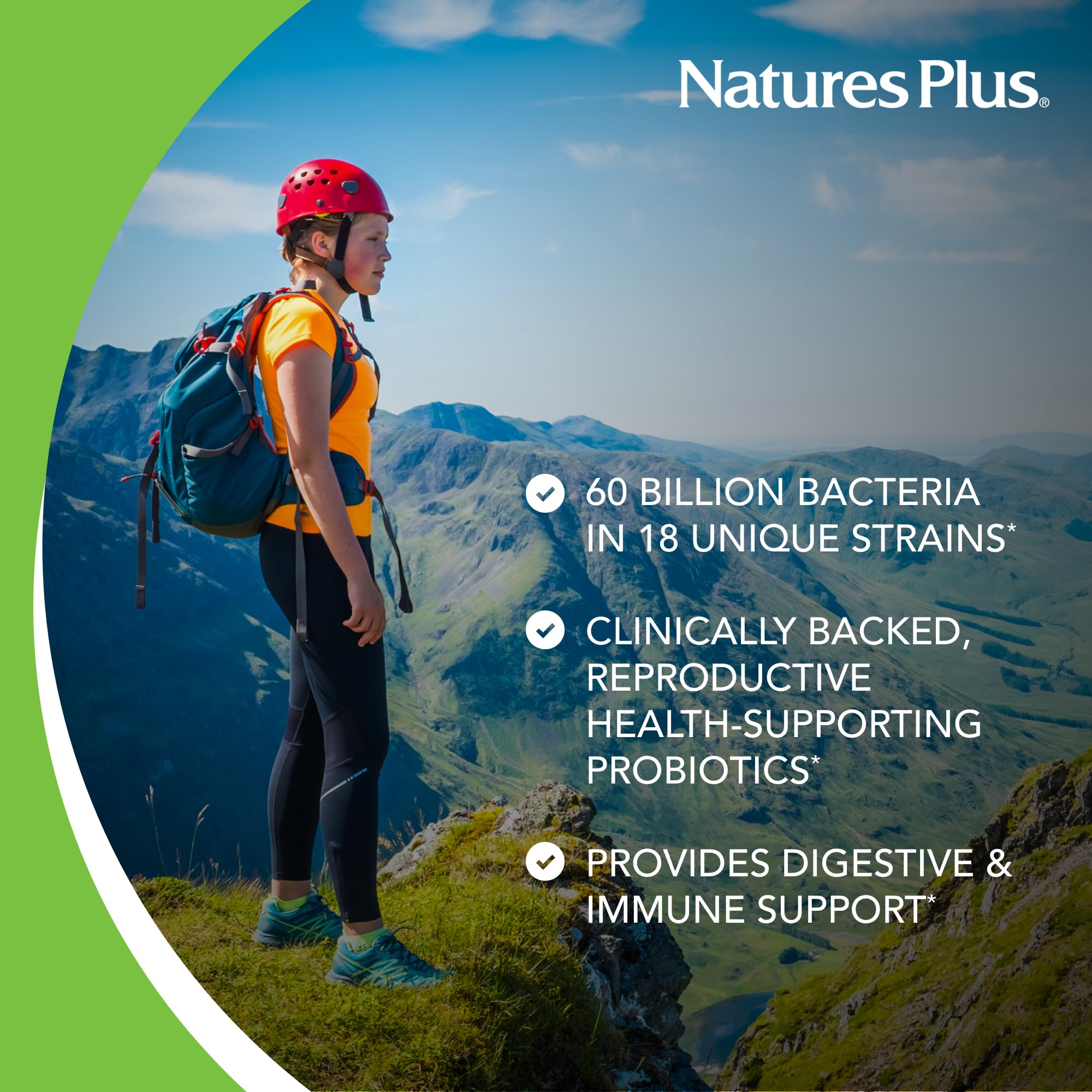 NaturesPlus GI Natural Probiotic Women – 30 Capsules | Digestive & Immune Support
