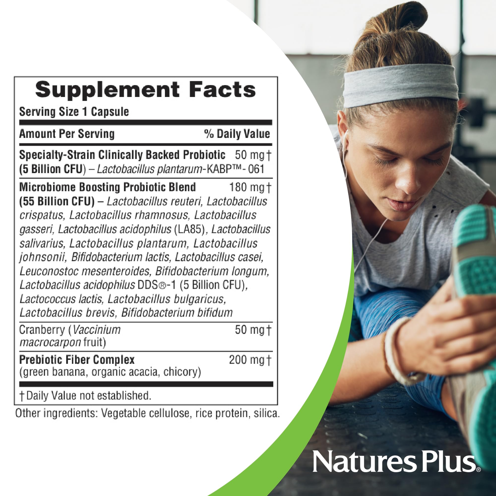 NaturesPlus GI Natural Probiotic Women – 60 Total Servings, Gluten Free