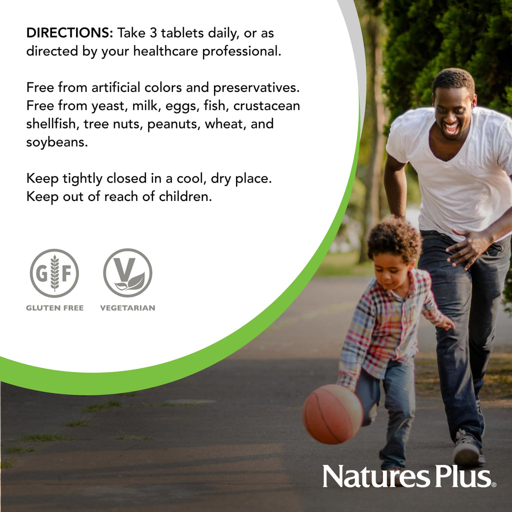 NaturesPlus GI Natural Total Digestive Wellness – 3-Pack, 90 Bi-Layered Tablets (Gluten Free)