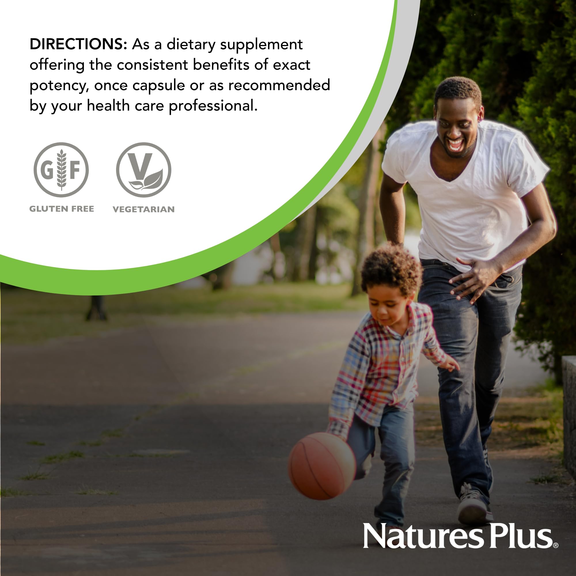 NaturesPlus Herbal Actives Green Tea - 60 Capsules (Non-GMO, Vegan)