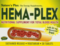 NaturesPlus Hema-Plex Iron - 85 mg Chelated Iron, 30 Slow-Release Tablets (Pack of 6) - Gluten Free & Vegetarian