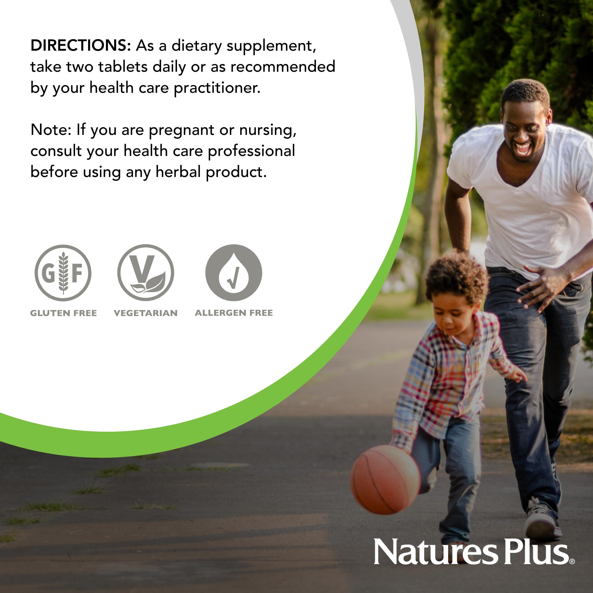 NaturesPlus Herbal Actives Resveratrol Extended Release 125 mg - 120 Vegetarian Tablets | Gluten-Free