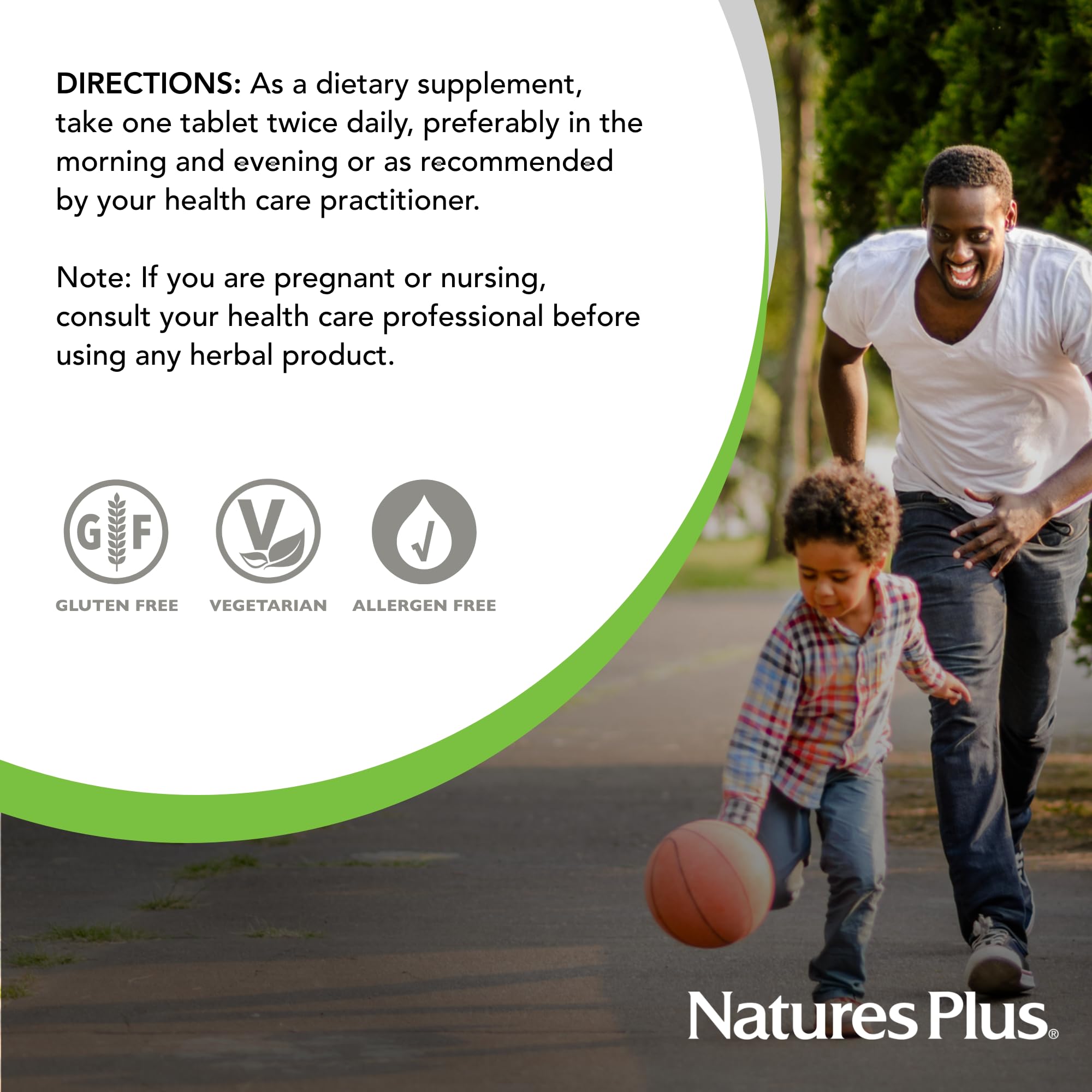 NaturesPlus Herbal Actives St John's Wort – Extended Release 450 mg, 60 Vegan Tablets