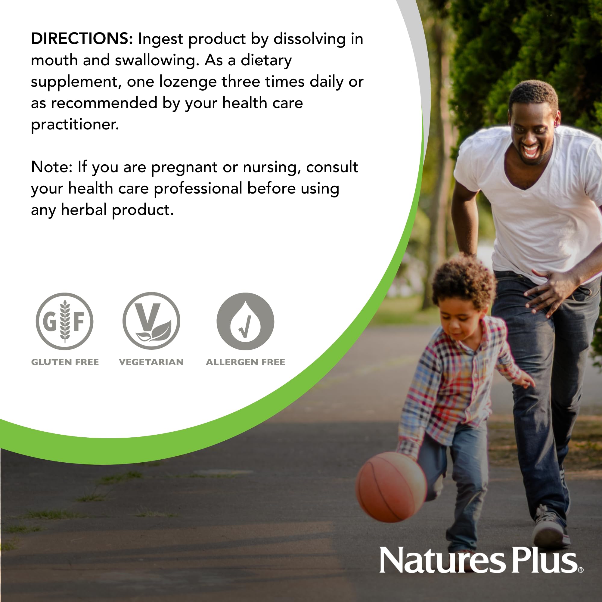 NaturesPlus Herbal Actives ImmunActin – Zinc Lozenges, Wild Cherry (Pack of 2)