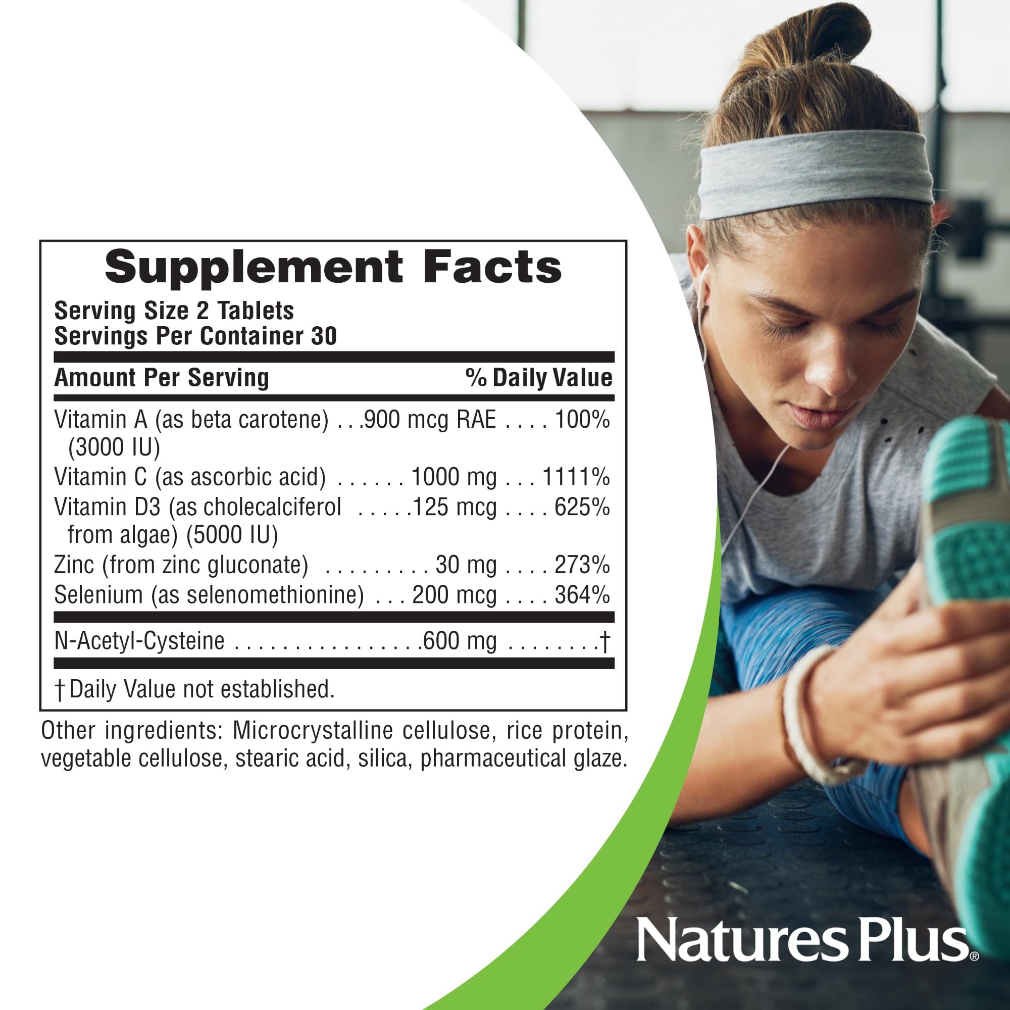 NaturesPlus Immune Boost - 60 Tablets (30 Servings) | Immune Support & Antioxidants