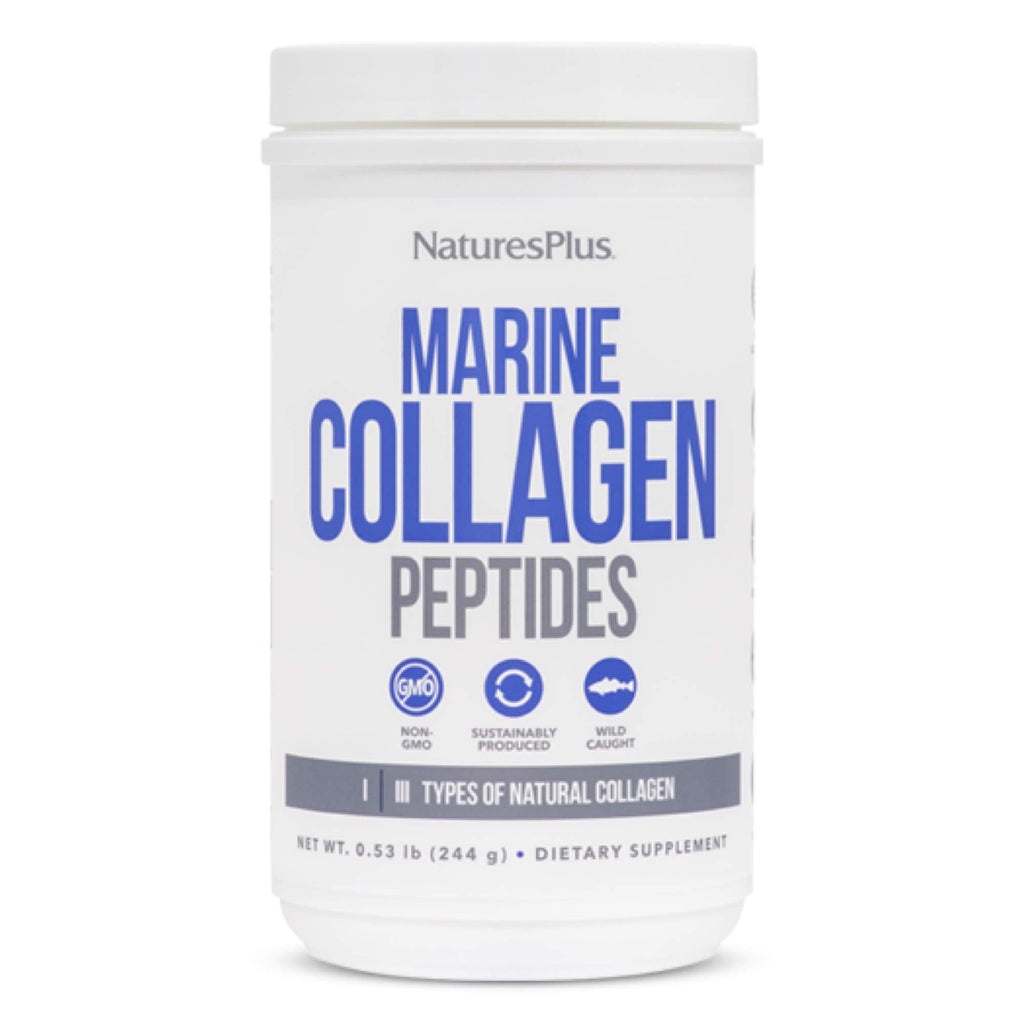NaturesPlus Marine Collagen Peptides Unflavored — 0.54 lb | Hair, Skin, Nails & Joints