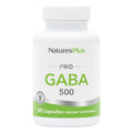 NaturesPlus PRO GABA 500 mg | 60 Capsules | Non-GMO, Vegan, Gluten Free