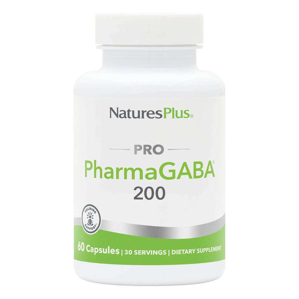 NaturesPlus PRO PharmaGABA - 60 Capsules | Calm, Focus & Relaxation