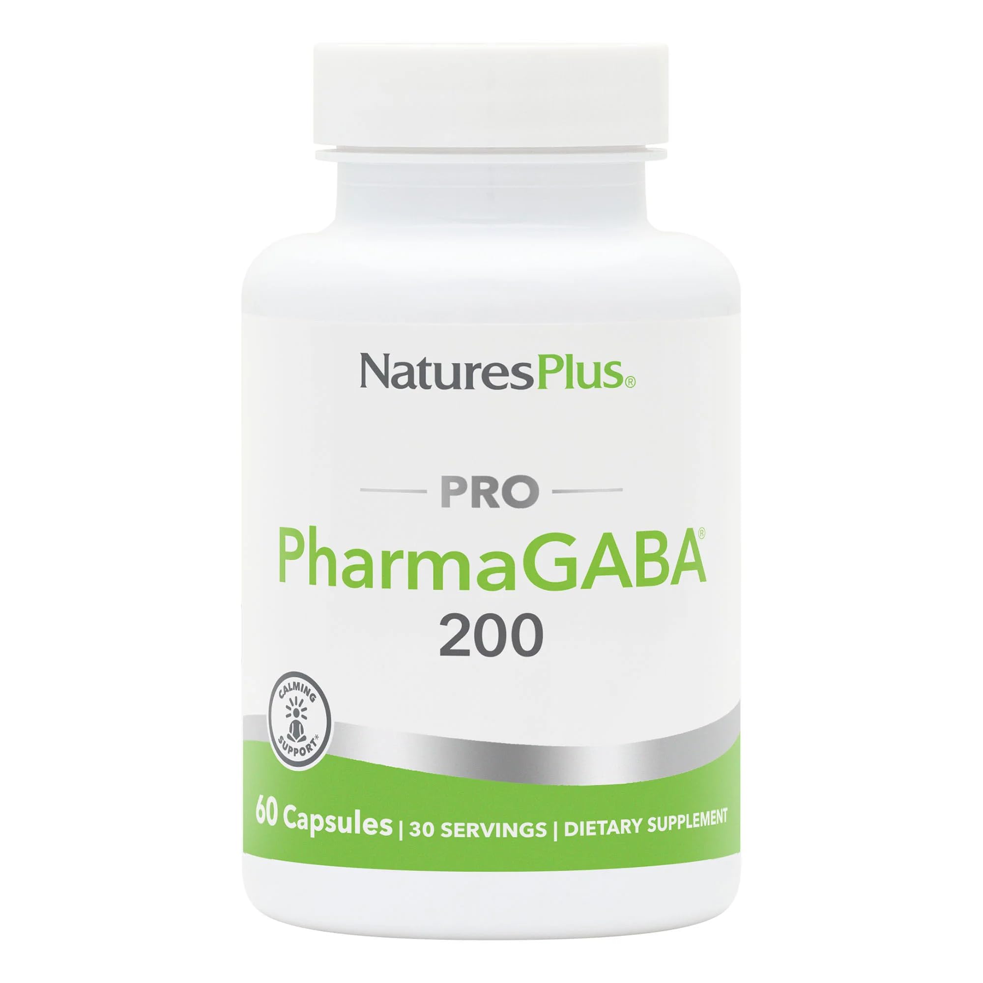 NaturesPlus PRO PharmaGABA - 60 Capsules | Calm, Focus & Relaxation