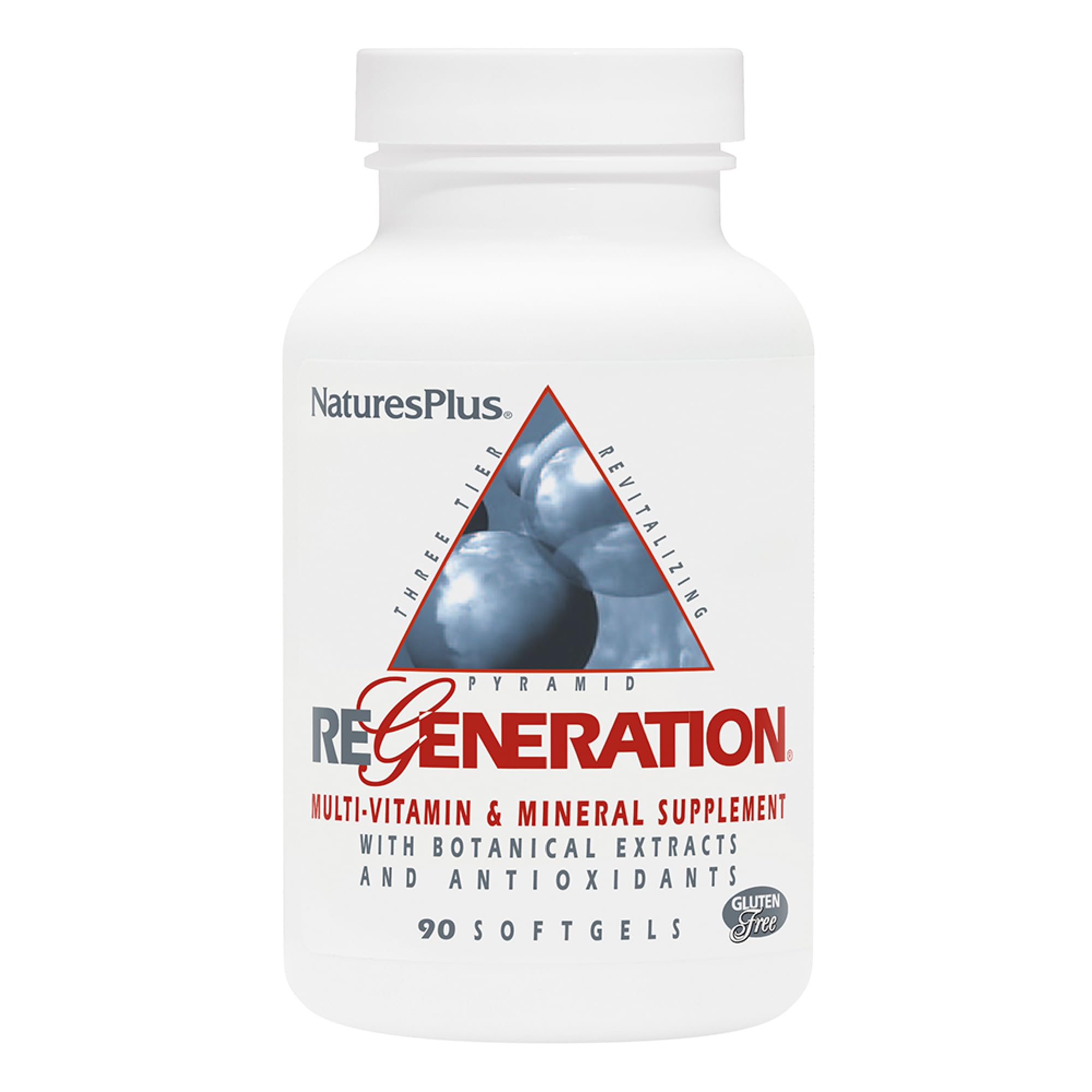 NaturesPlus Regeneration - 90 Softgels (Pack of 2) | Gluten Free Multivitamin & Mineral