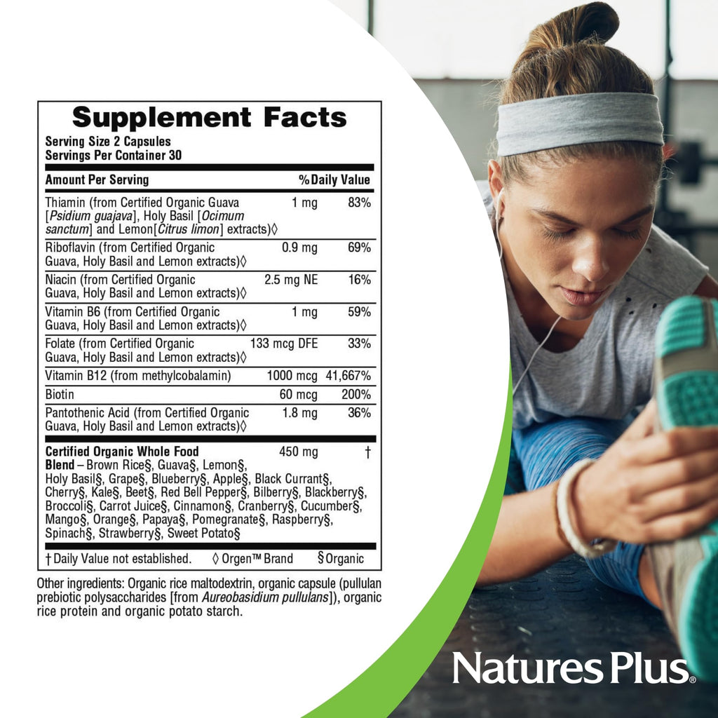 NaturesPlus Source of Life Garden Vitamin B12 – 60 Vegan Capsules (Pack of 2)