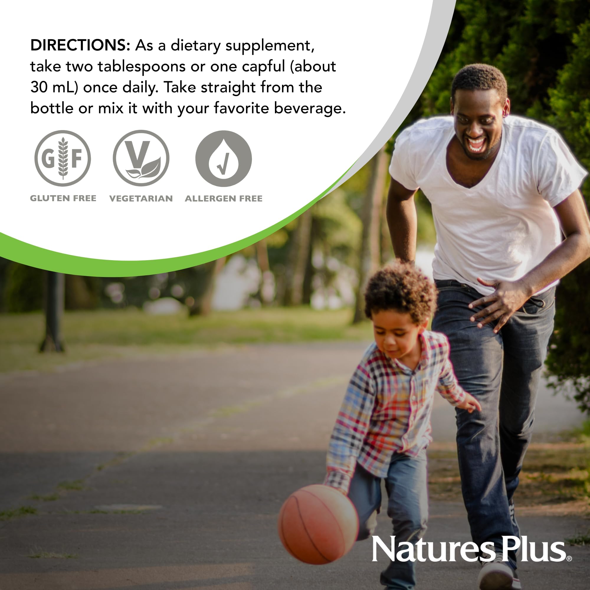 NaturesPlus Source of Life Gold Liquid Multivitamin – 30 oz for Energy, Immunity & Well-Being