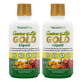 NaturesPlus Source of Life Gold Multivitamin Liquid – 30 fl oz, Pack of 2 (60 Servings per Bottle)