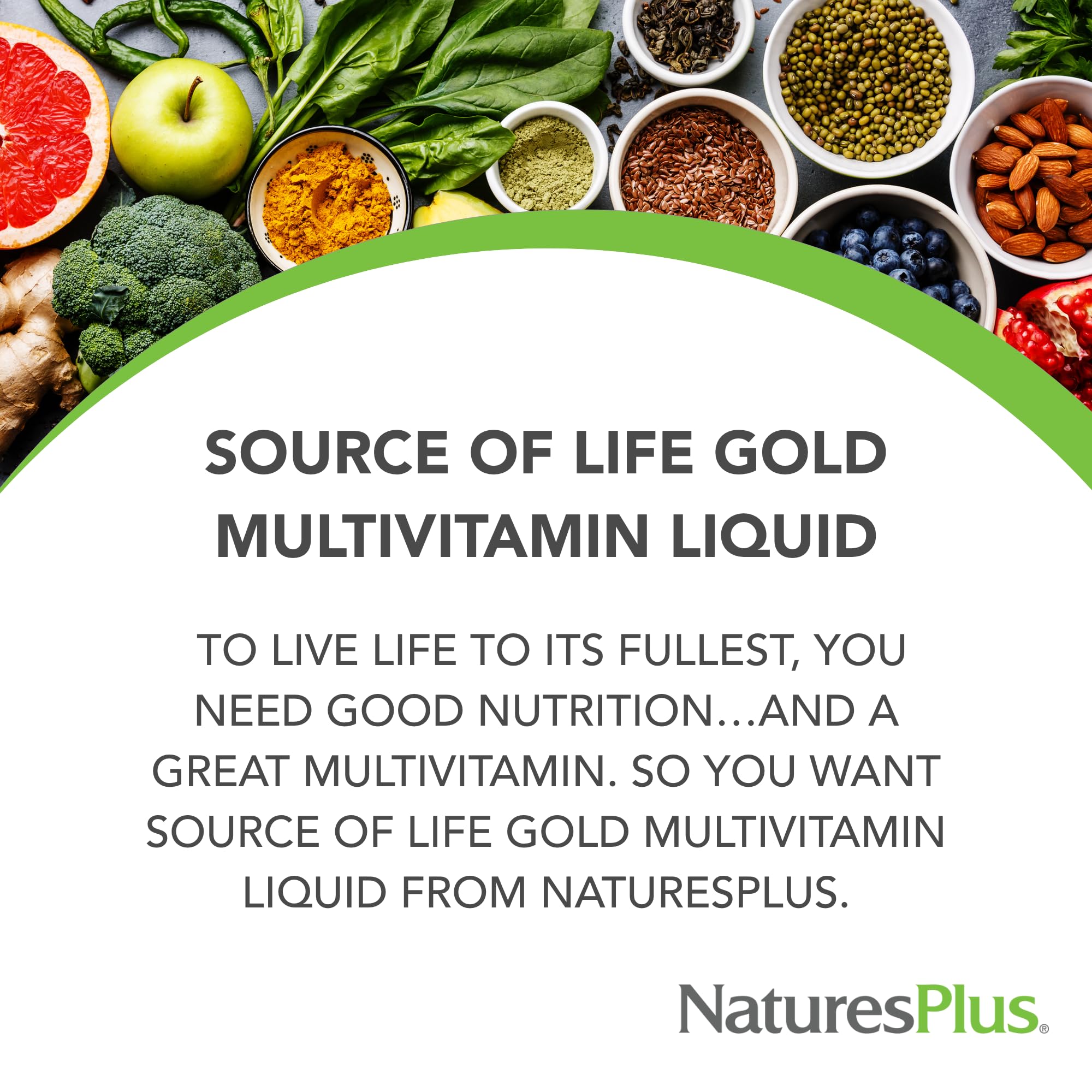 NaturesPlus Source of Life Gold Multivitamin Liquid – 30 fl oz, Pack of 2 (60 Servings per Bottle)