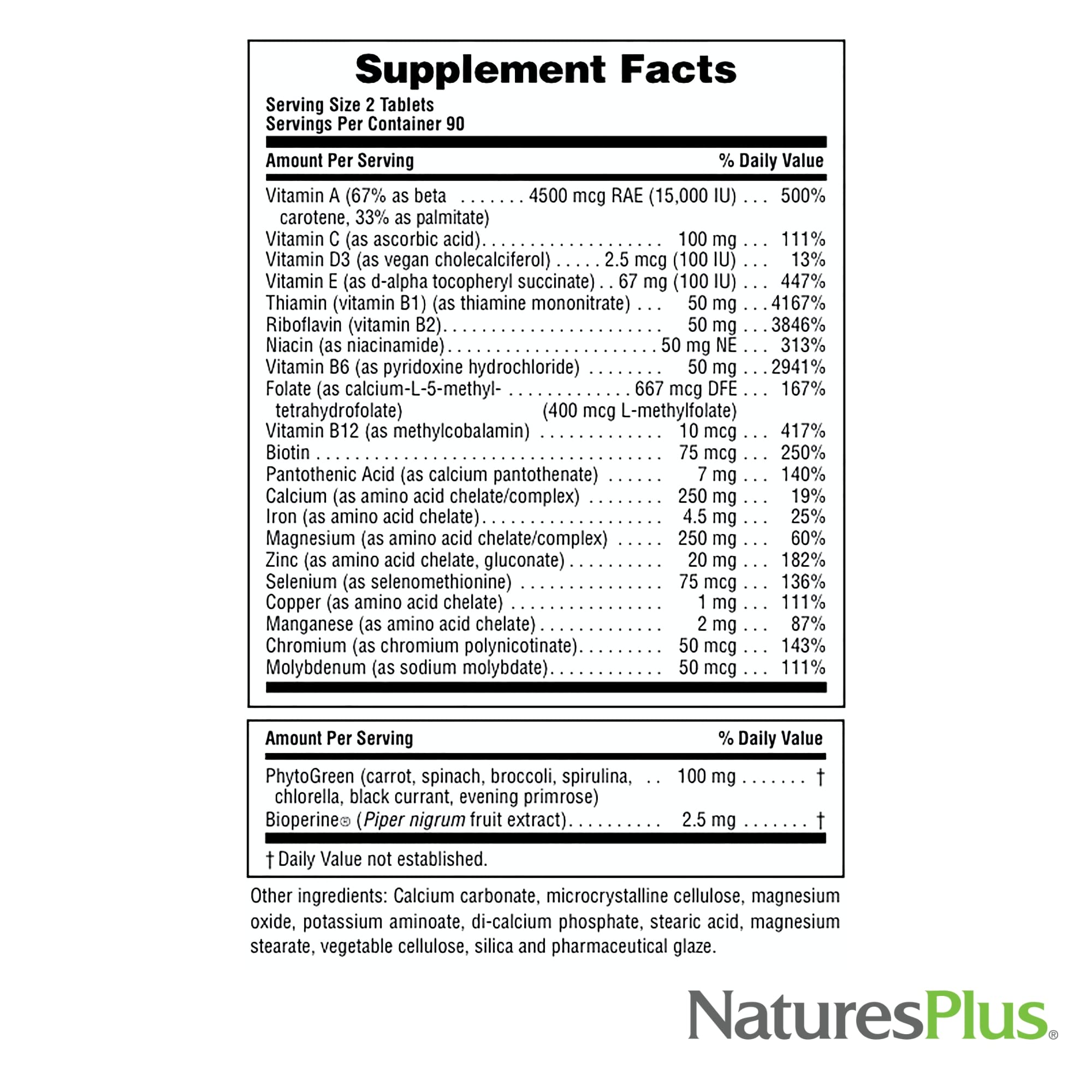 NaturesPlus Source of Life Power Teen - 180 Veg Tablets | Teen Multivitamin & Minerals | Gluten-Free