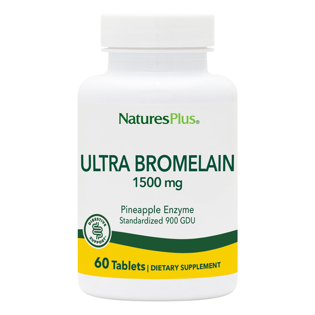 NaturesPlus Ultra Bromelain 1500 mg - 120 Servings (2x60) | Joints & Digestive Health