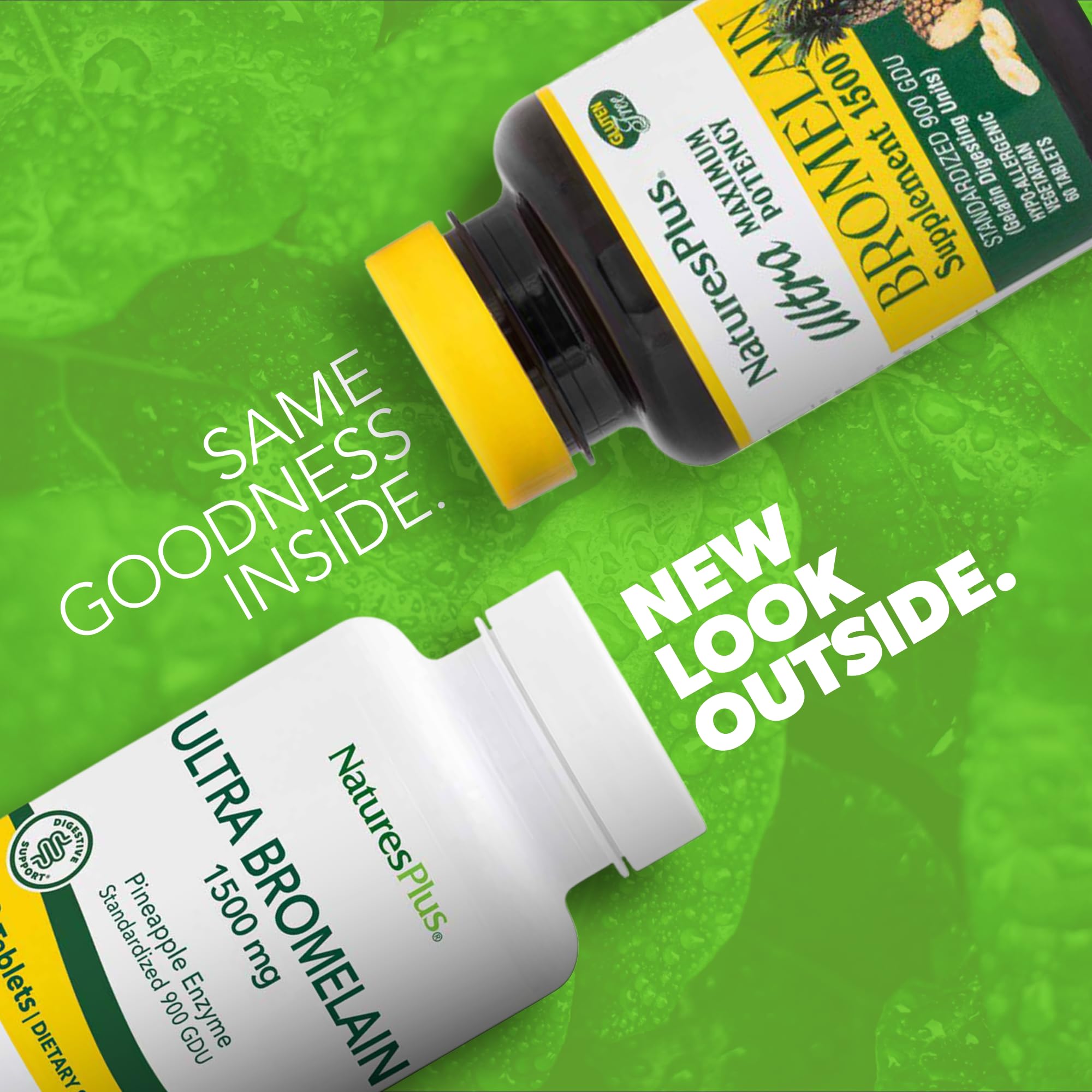 NaturesPlus Ultra Bromelain 1500 mg — 60 Tablets | Digestive & Joint Support