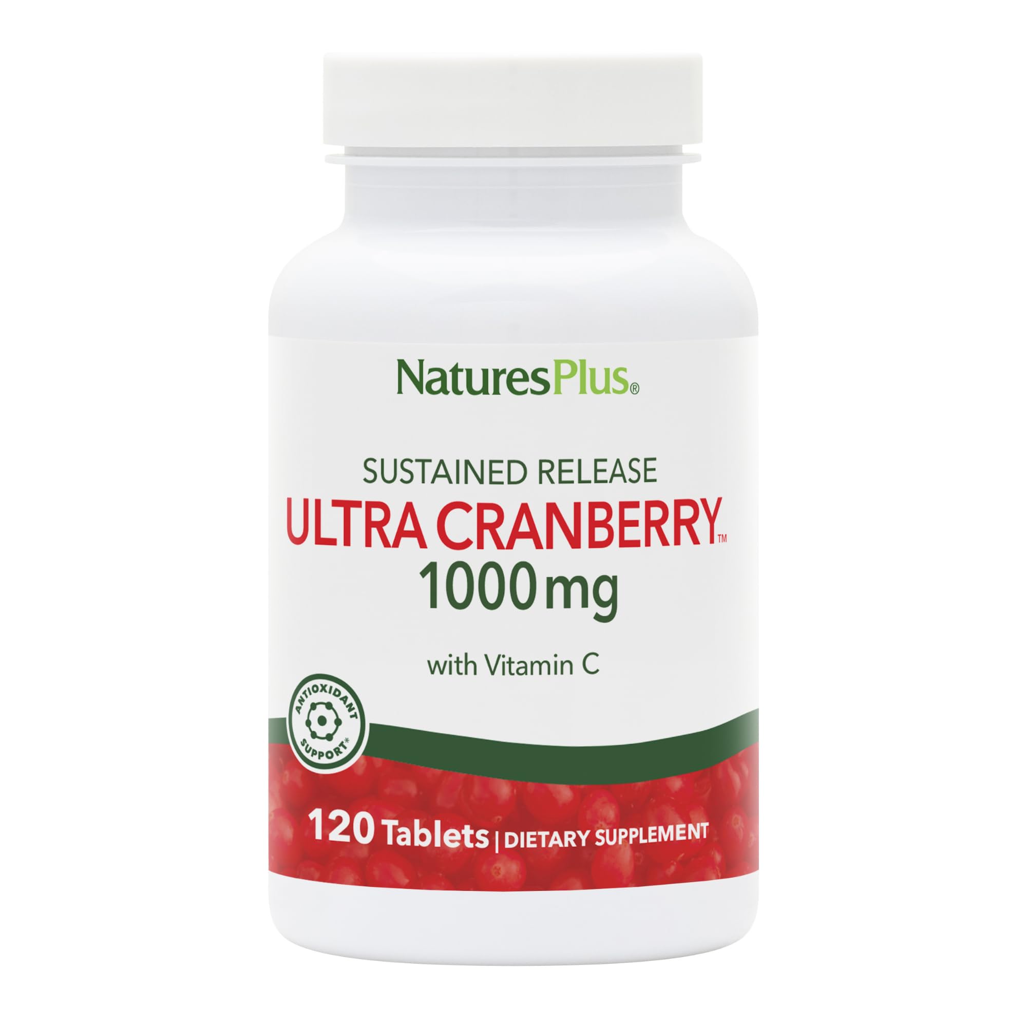 NaturesPlus Ultra Cranberry 1000mg – 120 Tablets | Vegetarian & Gluten Free