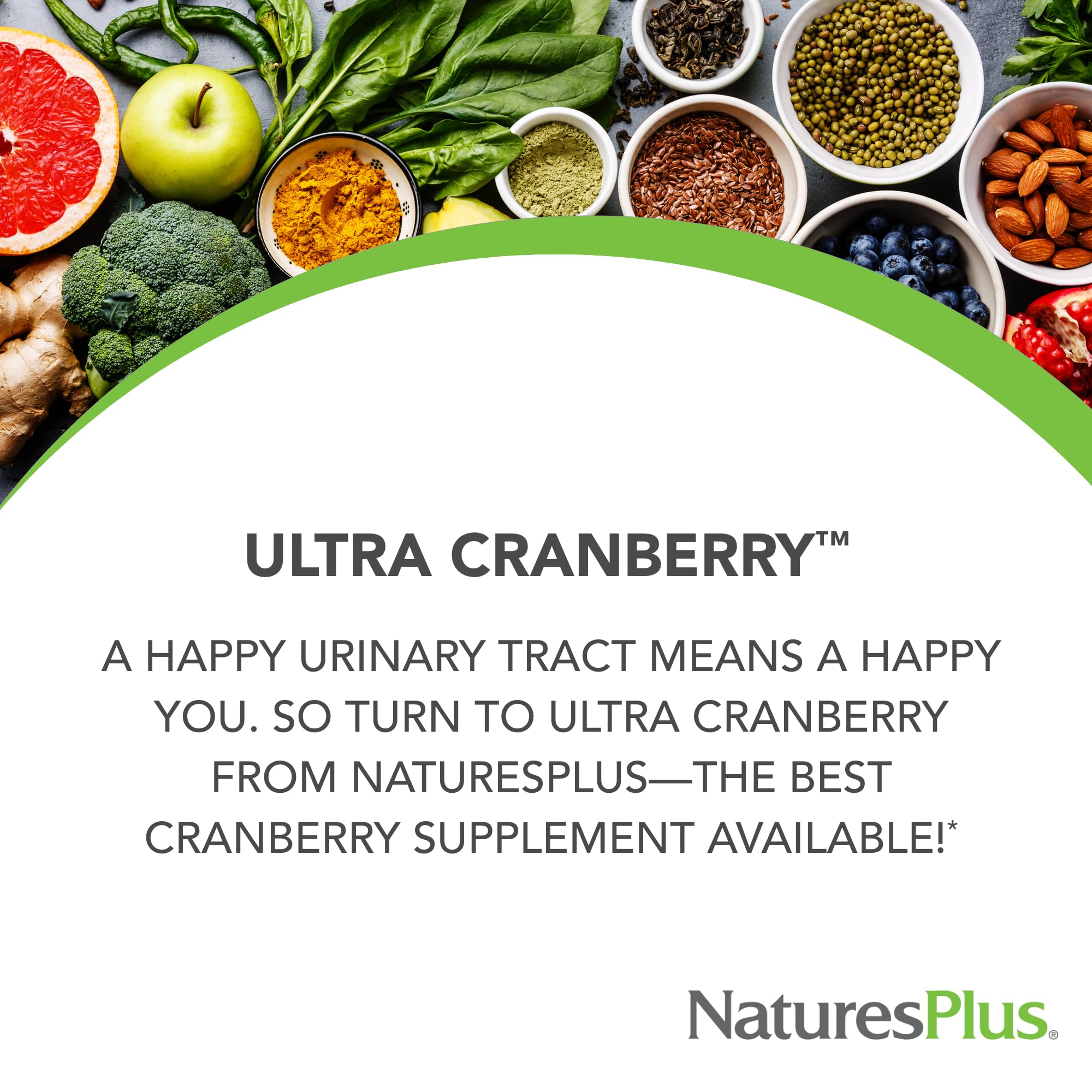 NaturesPlus Ultra Cranberry 1000mg – 120 Tablets | Vegetarian & Gluten Free