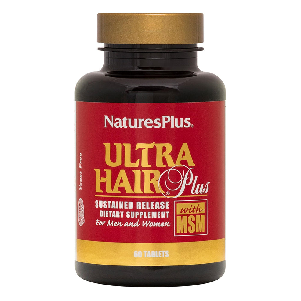 NaturesPlus Ultra Hair Plus 60 Tablets Pack of 2 | Gluten Free
