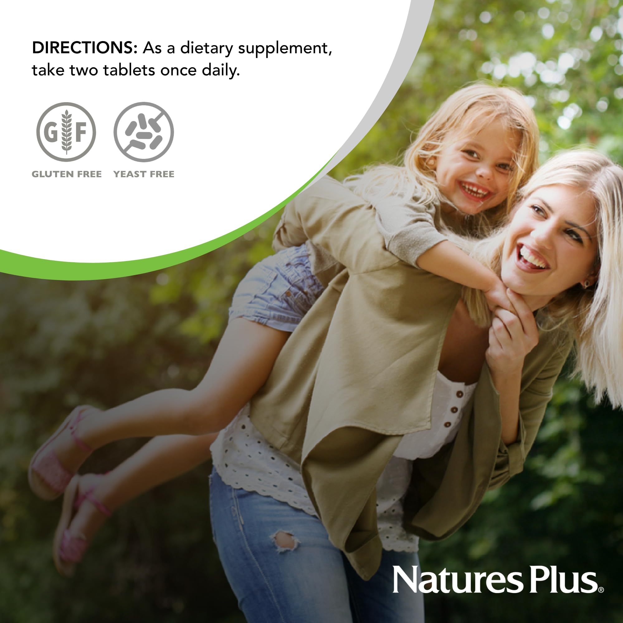 NaturesPlus Women's Ultra Hair Plus - All-Natural Hair Growth Supplement (60 Tablets) | Biotin | Gluten-Free