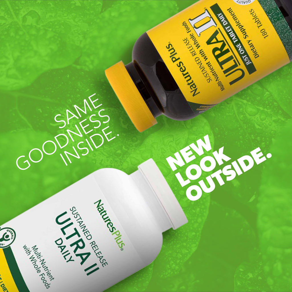 NaturesPlus Ultra II Daily Multivitamin with Whole Foods – 360 Servings (2-Pack) | Sustained Release