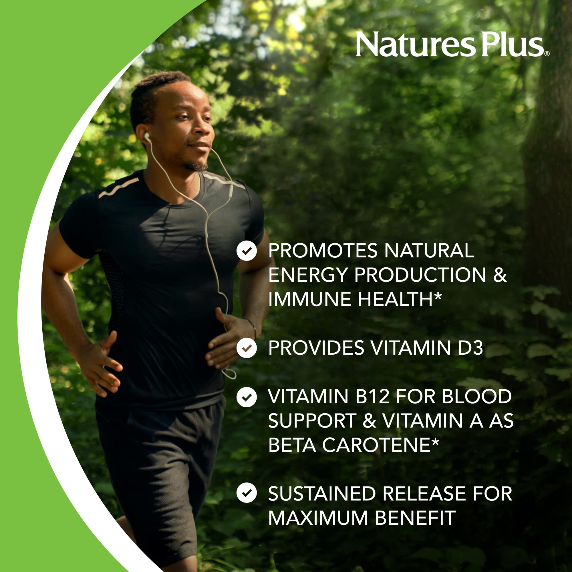 NaturesPlus Ultra II Daily Multivitamin with Whole Foods — Sustained-Release, 60 Tablets for Energy & Immune Support
