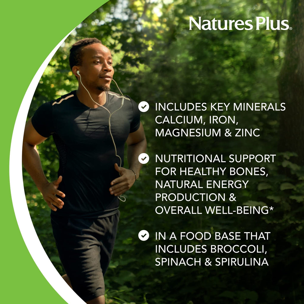 NaturesPlus Ultra-Mins – 180 Tablets | Multi Mineral Complex (Calcium, Iron, Magnesium & Zinc) – Vegan & Gluten Free