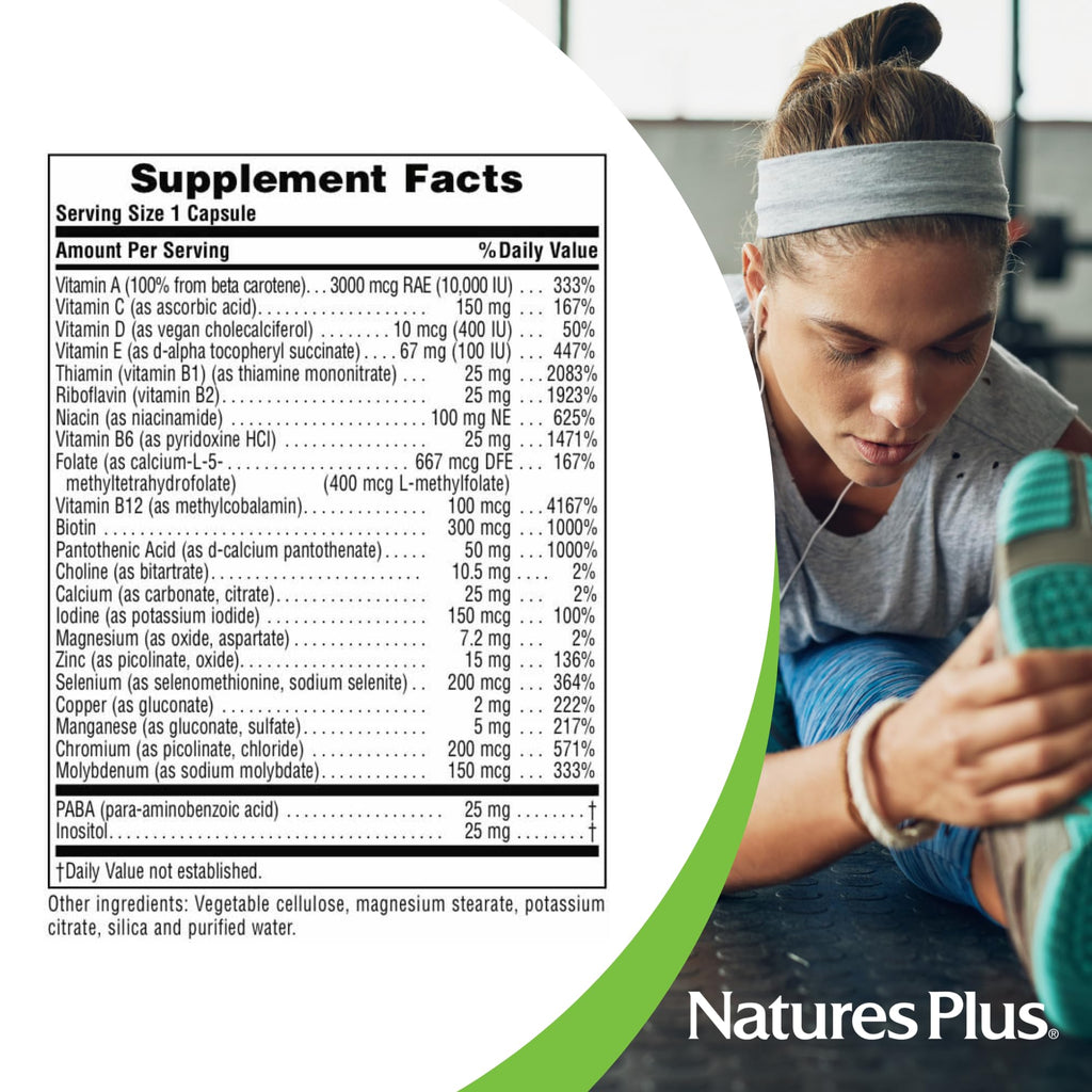 NaturesPlus Ultra One Daily Iron Free – 90 Servings, Vegan Multivitamin