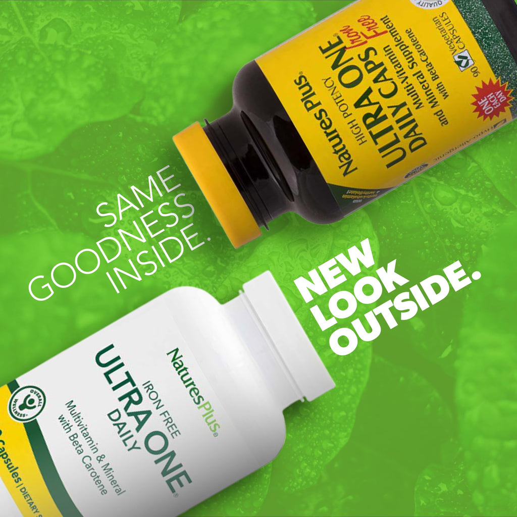 NaturesPlus Ultra One Daily Iron Free – 90 Servings, Vegan Multivitamin