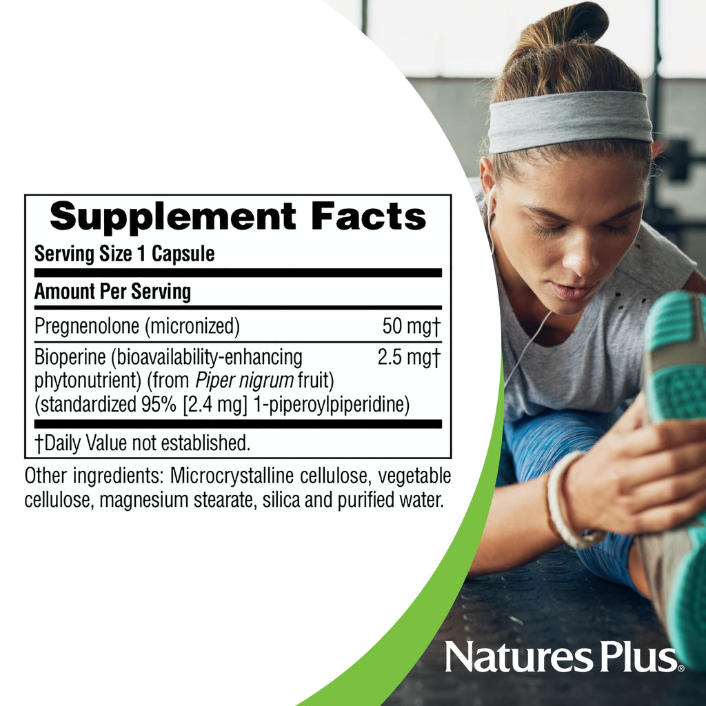 NaturesPlus Ultra Pregnenolone - 60 Capsules | Immune & Cognitive Support
