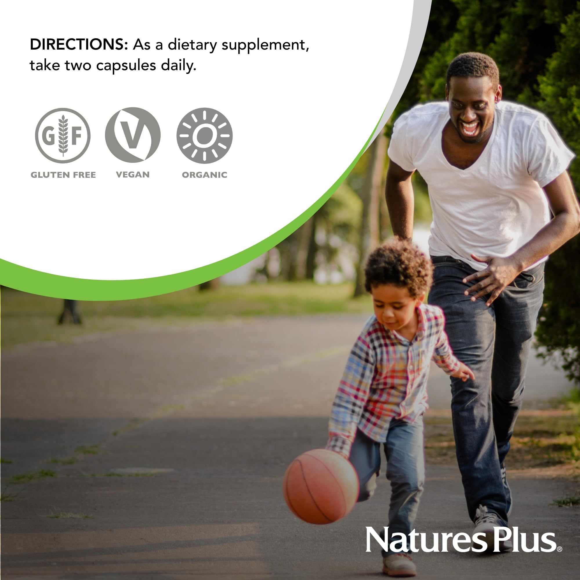 NaturesPlus Source of Life Garden Organic Vitamin C 500 mg - 60 Vegan Capsules