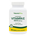 NaturesPlus Vitamin E Carob Flavor - 90 Chewables x2 (180 Servings) | Vegetarian & Gluten Free