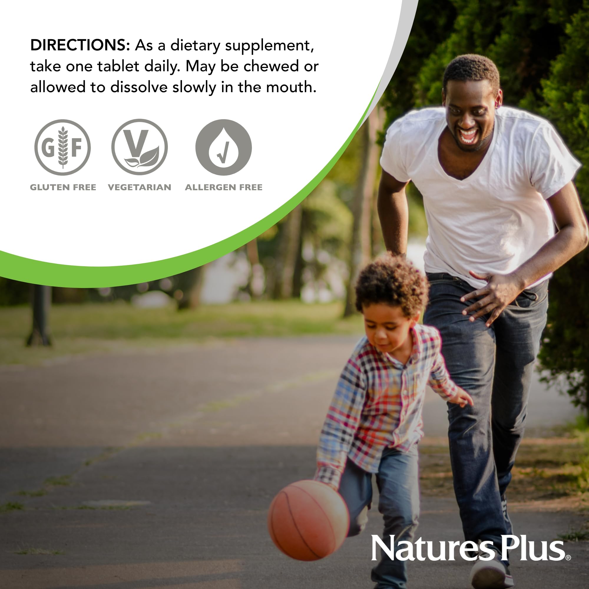 NaturesPlus Vitamin E Carob Flavor - 90 Chewables x2 (180 Servings) | Vegetarian & Gluten Free