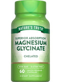 Nature's Truth Magnesium Glycinate 200mg – 60 Count | Non-GMO, Gluten Free