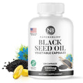 NaturoBliss Black Seed Oil Softgels – 150 Vegan, Non-GMO, Cold-Pressed Nigella Sativa