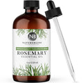 NaturoBliss Rosemary Essential Oil - 4 fl oz, 100% Pure, Therapeutic Grade, Glass Dropper