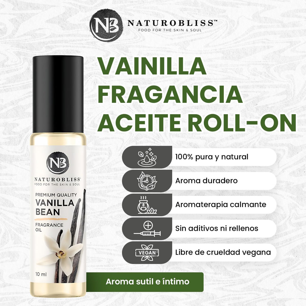 NaturoBliss Vanilla Perfume – Fragrance Oil Roll-On 10 ml | Premium Natural Vanilla
