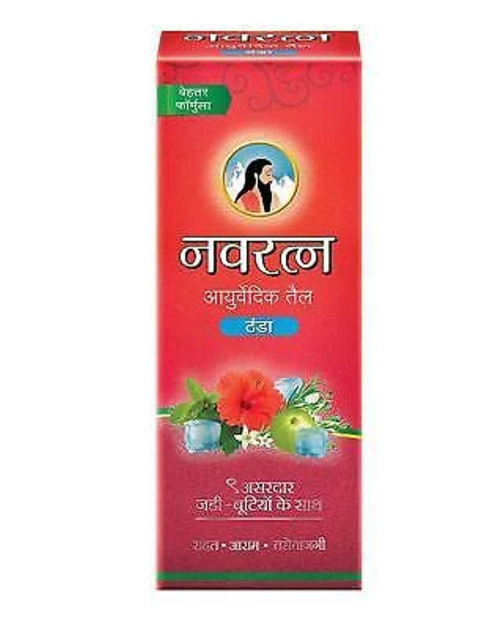 Navratna Ayurvedic Cool Oil – 9-Herb Head Massage Oil (180 ml)