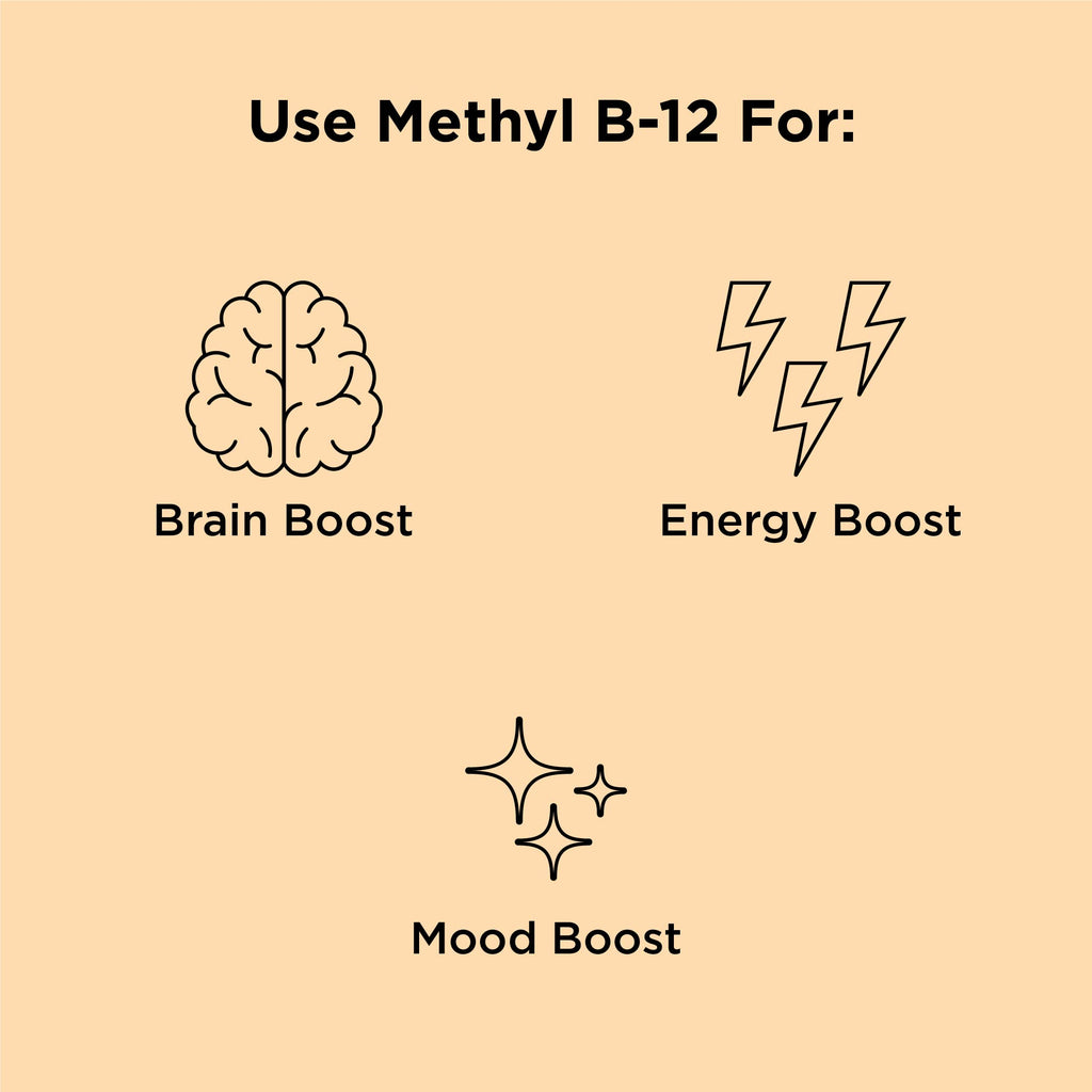nbpure Organic & Vegan Methyl B12 Spray - 500mcg per Spray | Energy, Mood & Nerve Support