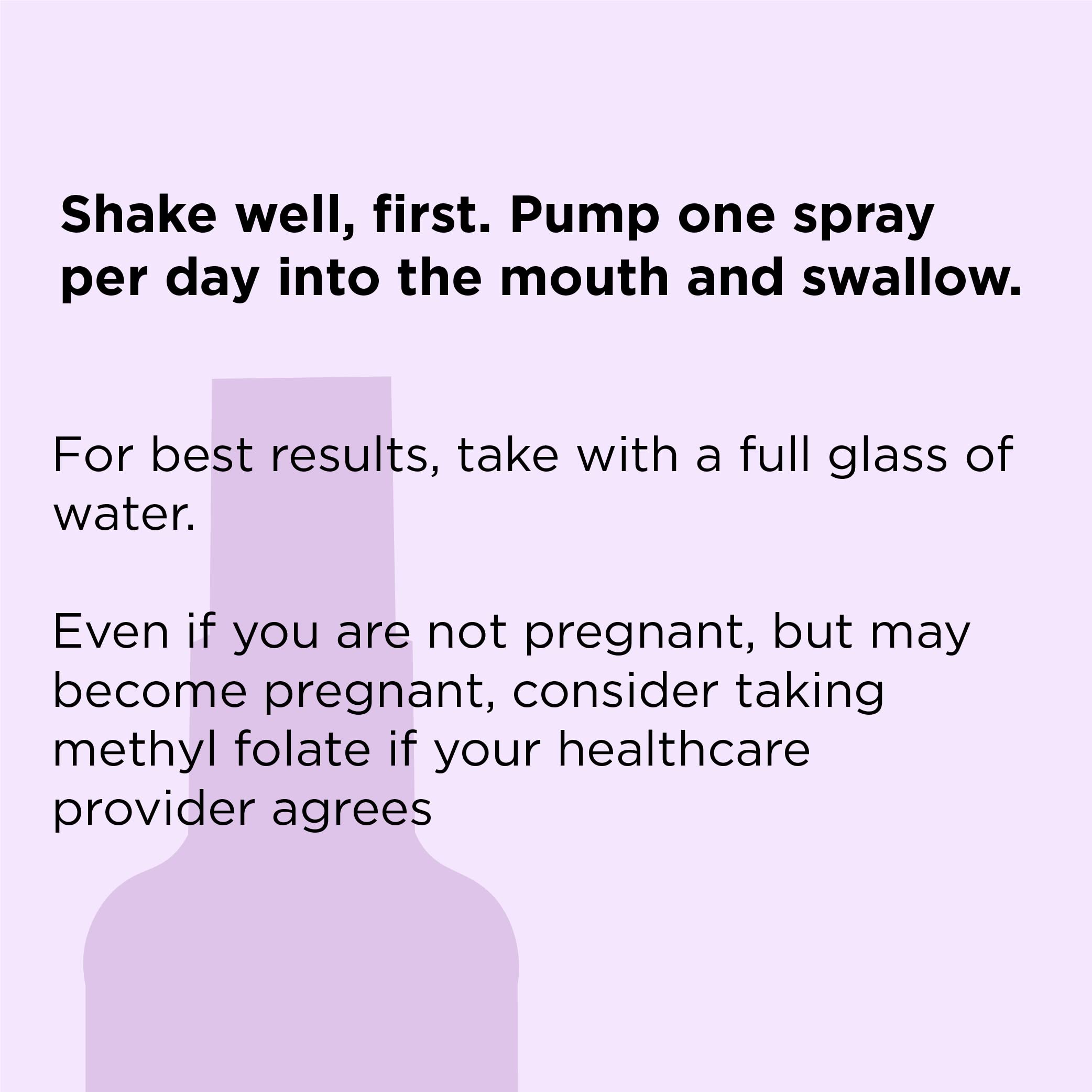nbpure Methylfolate Vitamin B9 Spray Supplement – Liquid Folic Acid, 1 oz