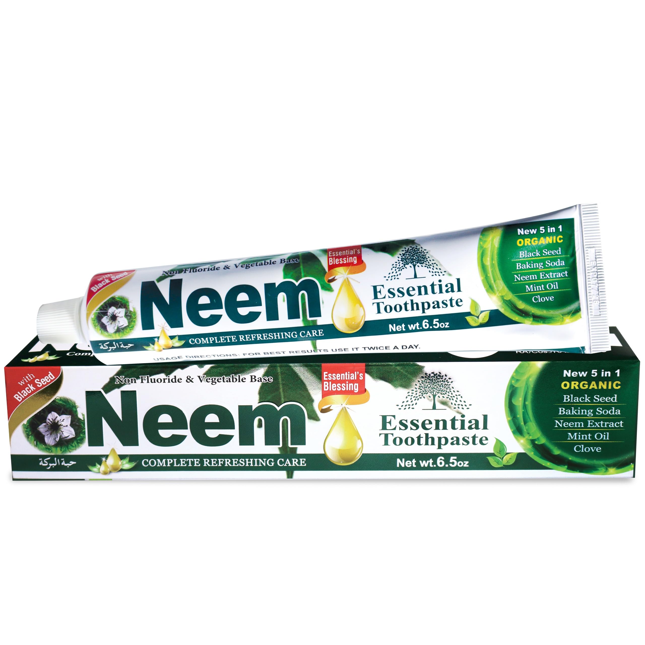 Neem Essential Toothpaste – 5 in 1, 100% Fluoride Free