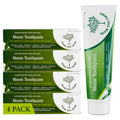 Neem Fluoride Free Toothpaste - Vegan, Gluten Free - Clove & Stevia - 4 Pack