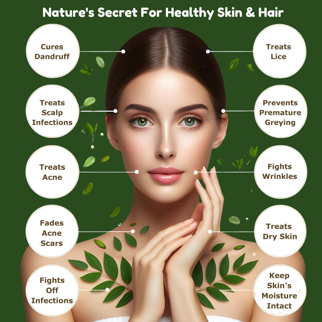Organic 100% Cold-Pressed Neem Oil (32 Fl Oz) – Pure, Unrefined Neem Oil for Hair, Skin, Plants & Pets