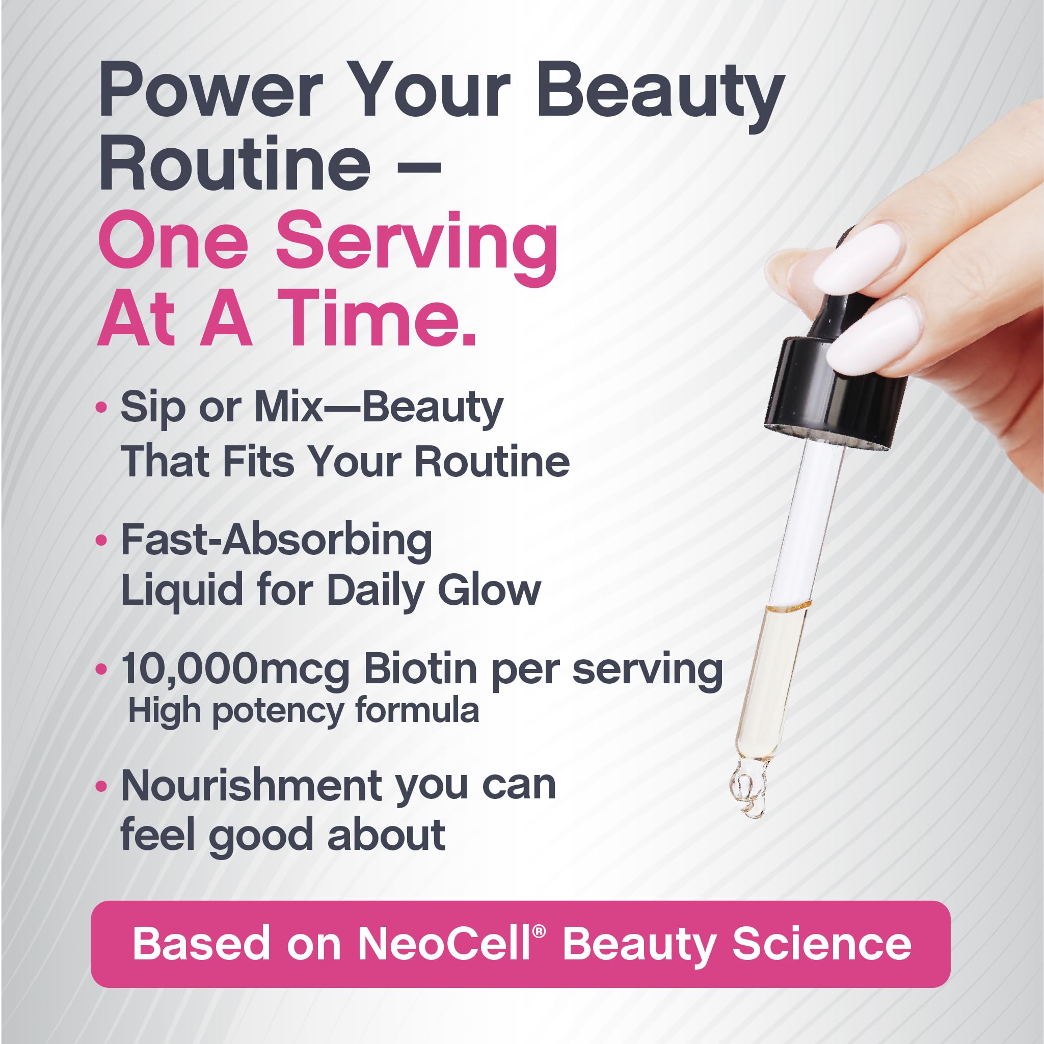 NeoCell Biotin Liquid Drops 10000mcg – 2oz Berry Flavor | Hair, Skin & Nails