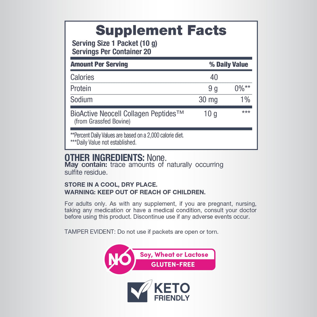 NeoCell Super Collagen Peptides – 10 g per Serving | Keto Certified, Gluten Free