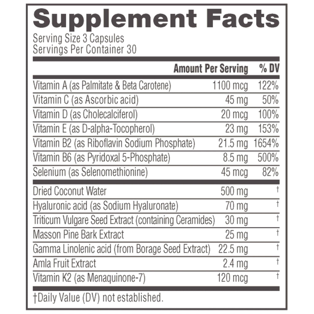 NeoCell Glow Matrix with Hyaluronic Acid - 90 Capsules | Skin Hydration