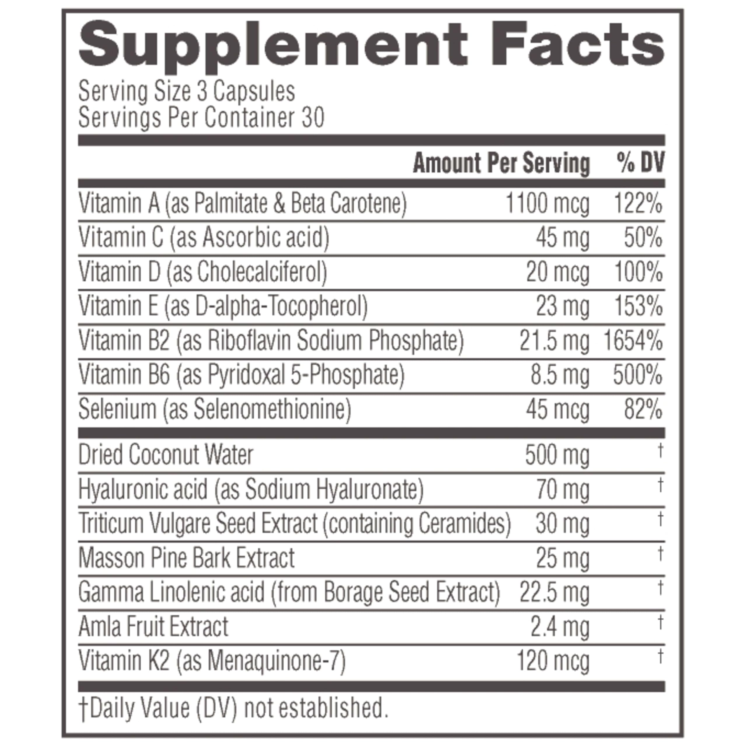 NeoCell Glow Matrix with Hyaluronic Acid - 90 Capsules | Skin Hydration
