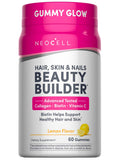 NeoCell Hair, Skin & Nails Gummies – Collagen, Biotin & Vitamin C (60 Count, Lemon)
