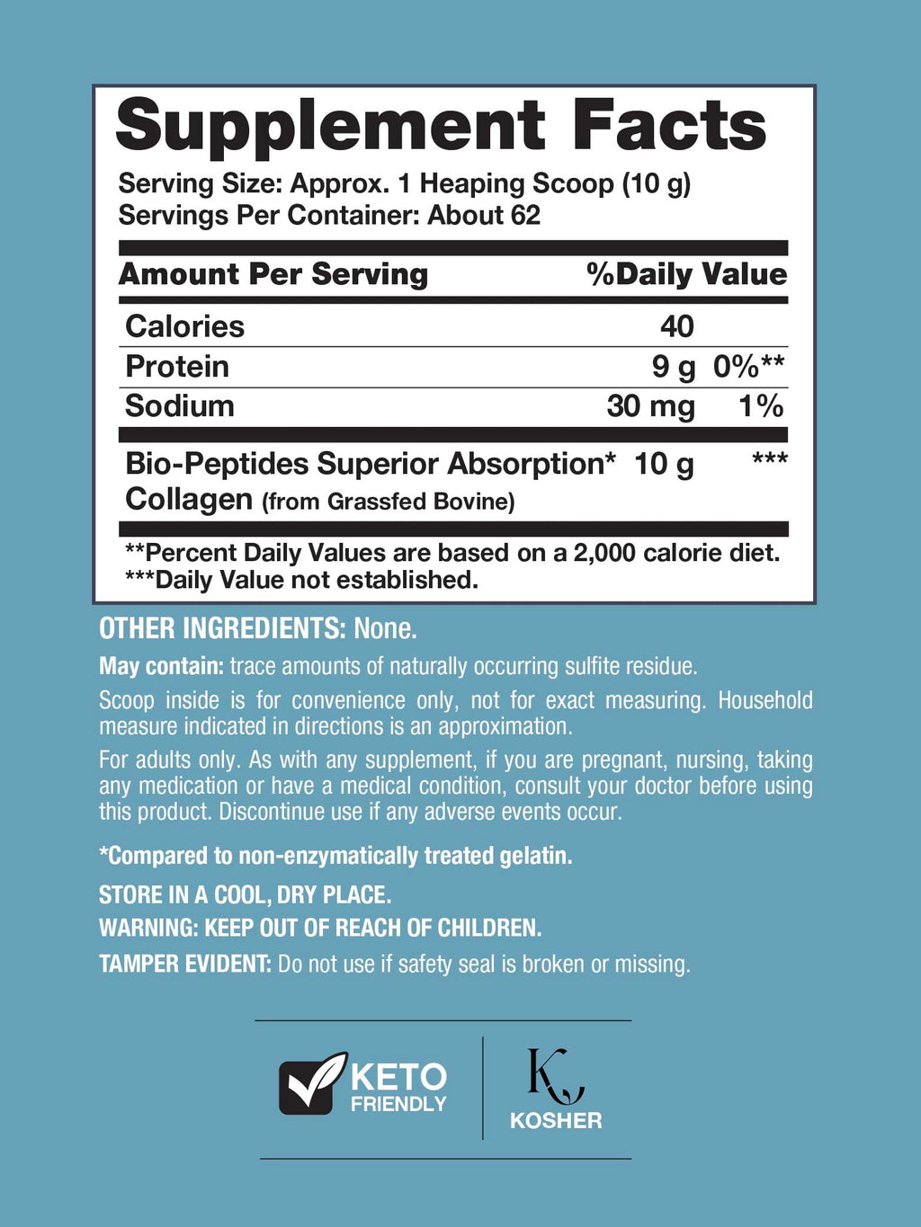 NeoCell Collagen Bio-Peptides Powder 22oz – Grass-Fed, Superior Absorption